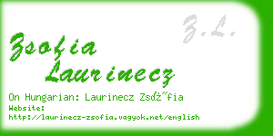 zsofia laurinecz business card